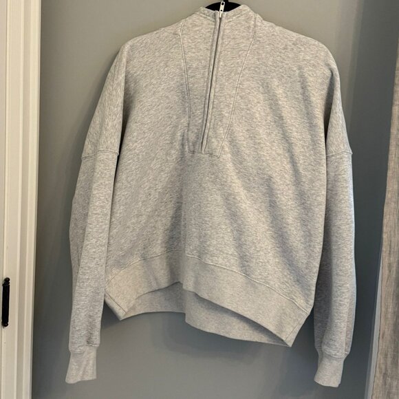 Abercrombie & Fitch Half Zip Hoodie - Grey - Size XL - Picture 1 of 2